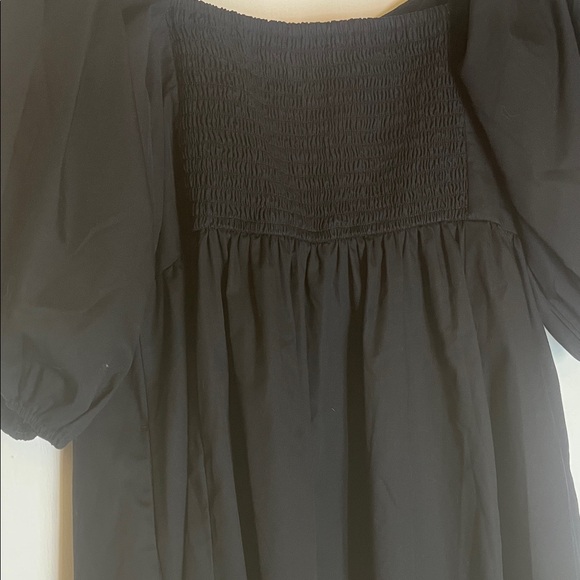 Abercrombie & Fitch Black Puff Sleeve Mini Dress size Large - Picture 9 of 12